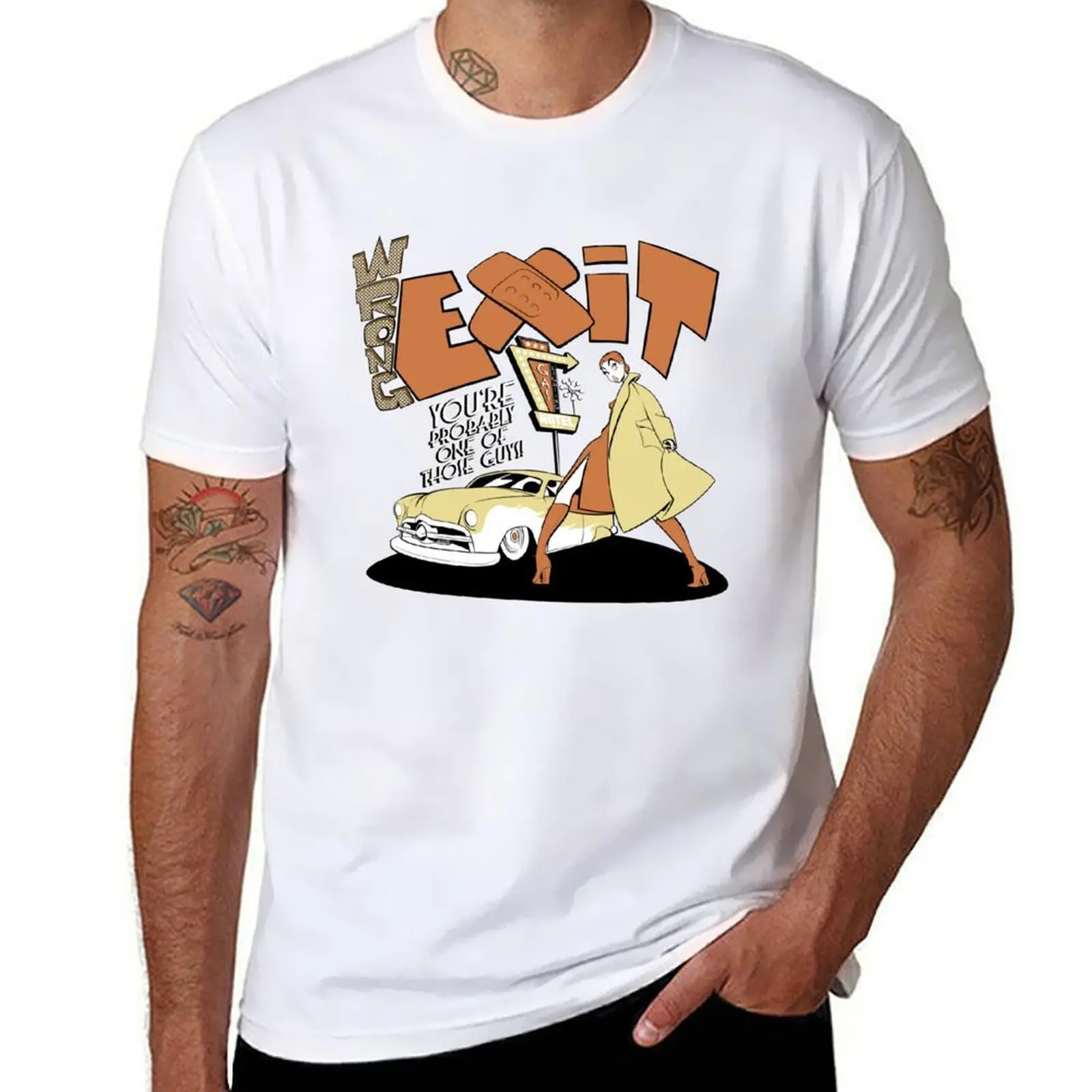 

Exit - orange/blue T-Shirt cotton t shirt man essential t shirt T-Shirt