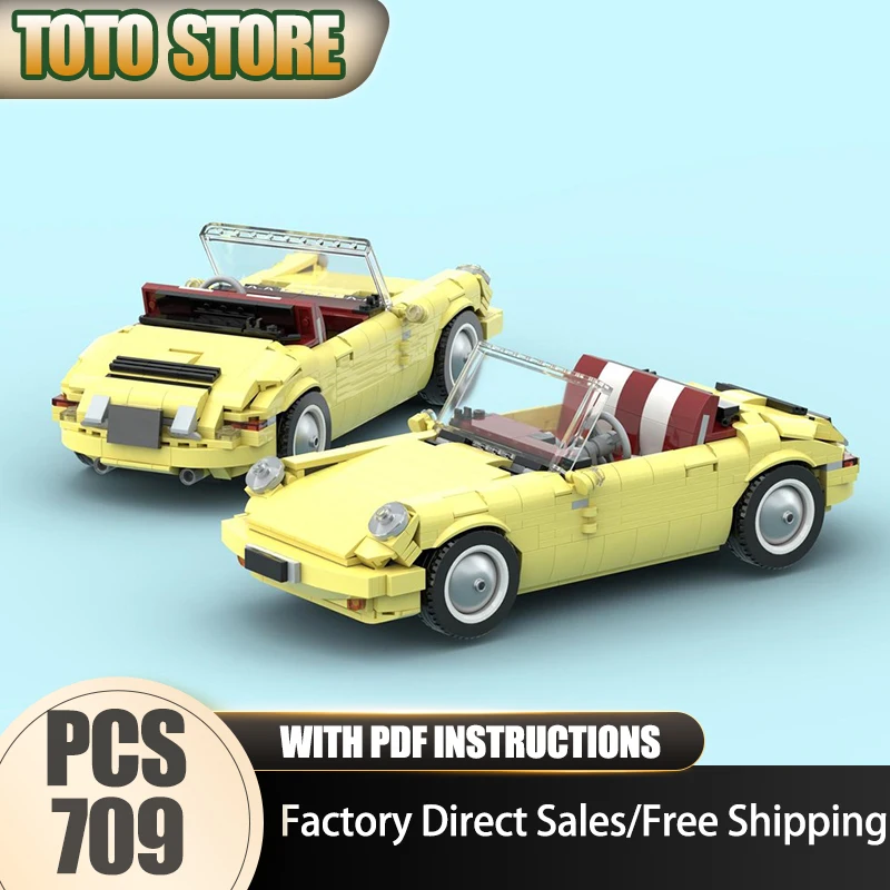 

Супер модель спортивного автомобиля Moc, строительные кирпичи, 1970-е годы, 911, скоростные автомобили, технология, модульные блоки, Рождественский подарок, Рождественский подарок