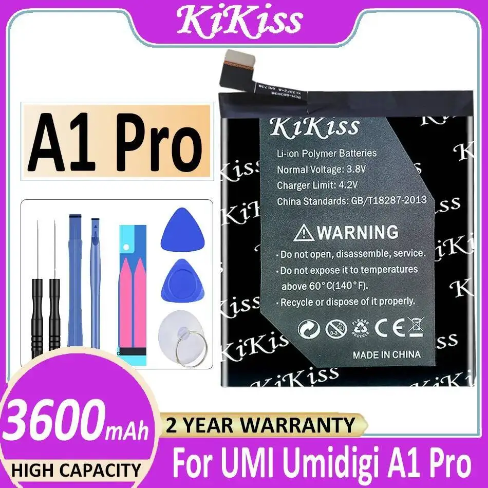 

Прочный аккумулятор 3600 мАч для мобильного телефона Umidigi Umi A1 Pro с высокой совместимостью