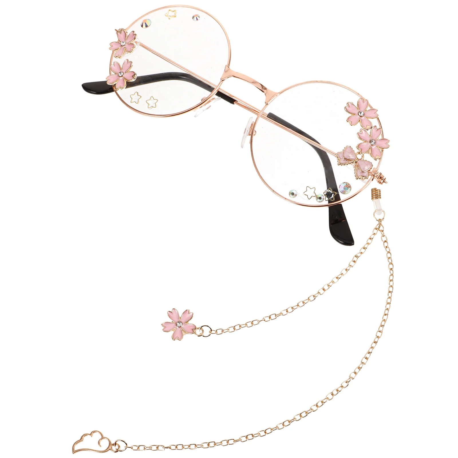 

1 шт., подвесные очки с крыльями, ретро-цепочка, оправа для очков в стиле стимпанк, кавайные аксессуары, реквизит для косплея