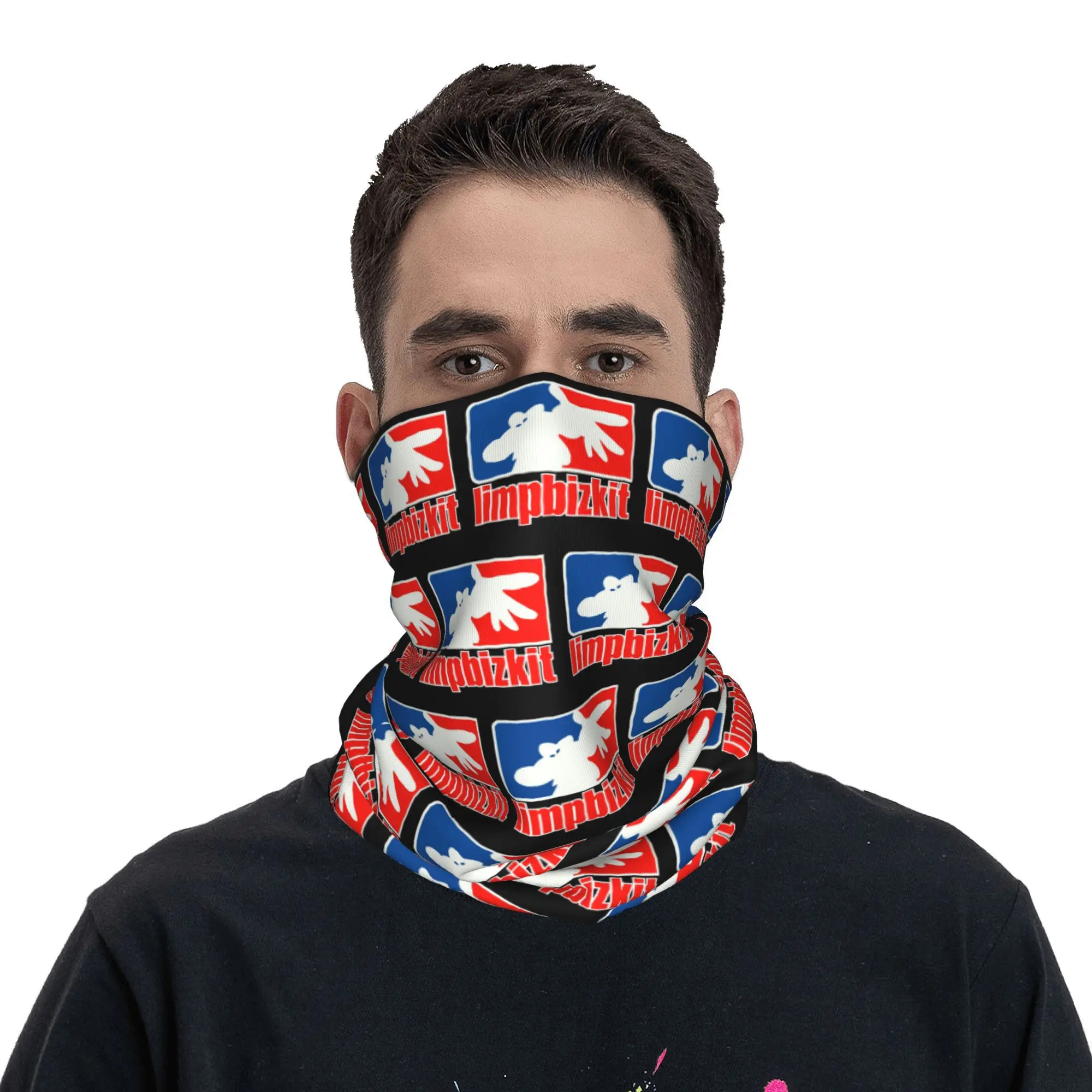 Personalizado melhor dos bizkits tour internacional limpas inverno bandana pescoço mais quente feminino masculino tubo de esqui cachecol rosto bandana gaiter