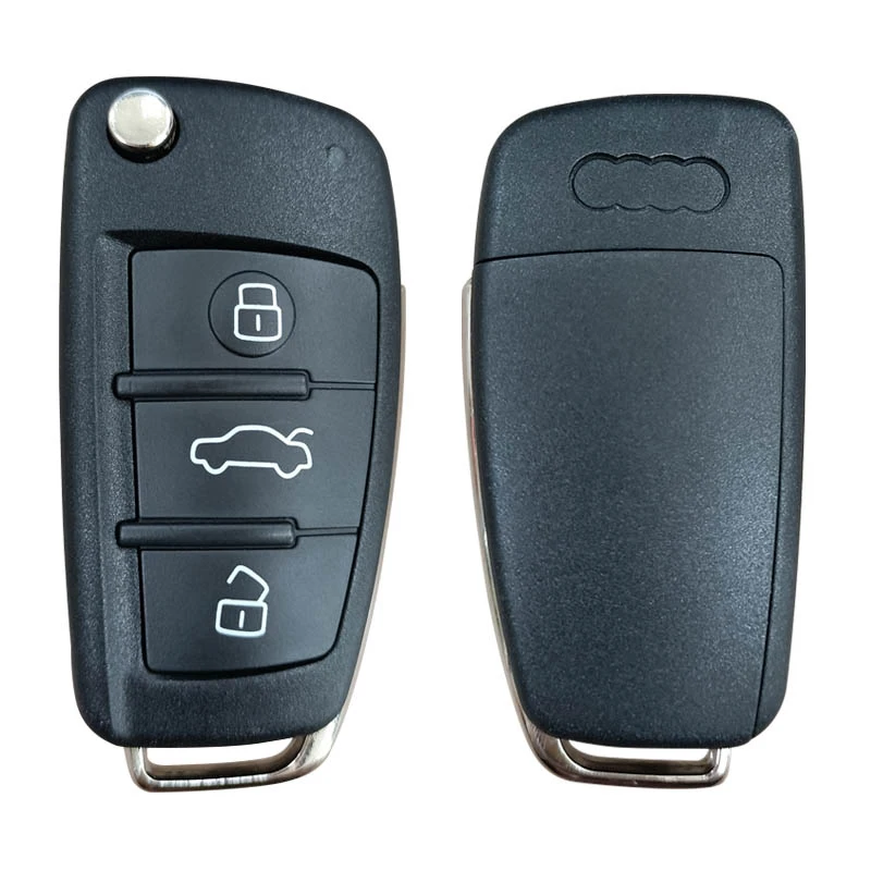 CN008064 Aftermarket 3 Button Flip Car Key For A-udi A6 Q7 Remote Fob Control 315MHZ 8E Chip 4F0 837 220 A Without Logo