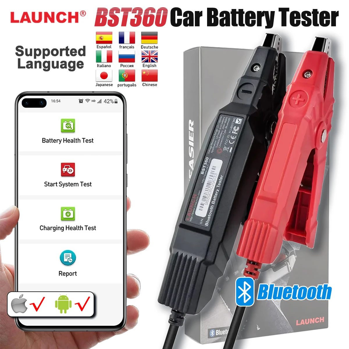Launch X431 Pro Elite - LAUNCH BST360 Battery Tester Bluetooth Automotive