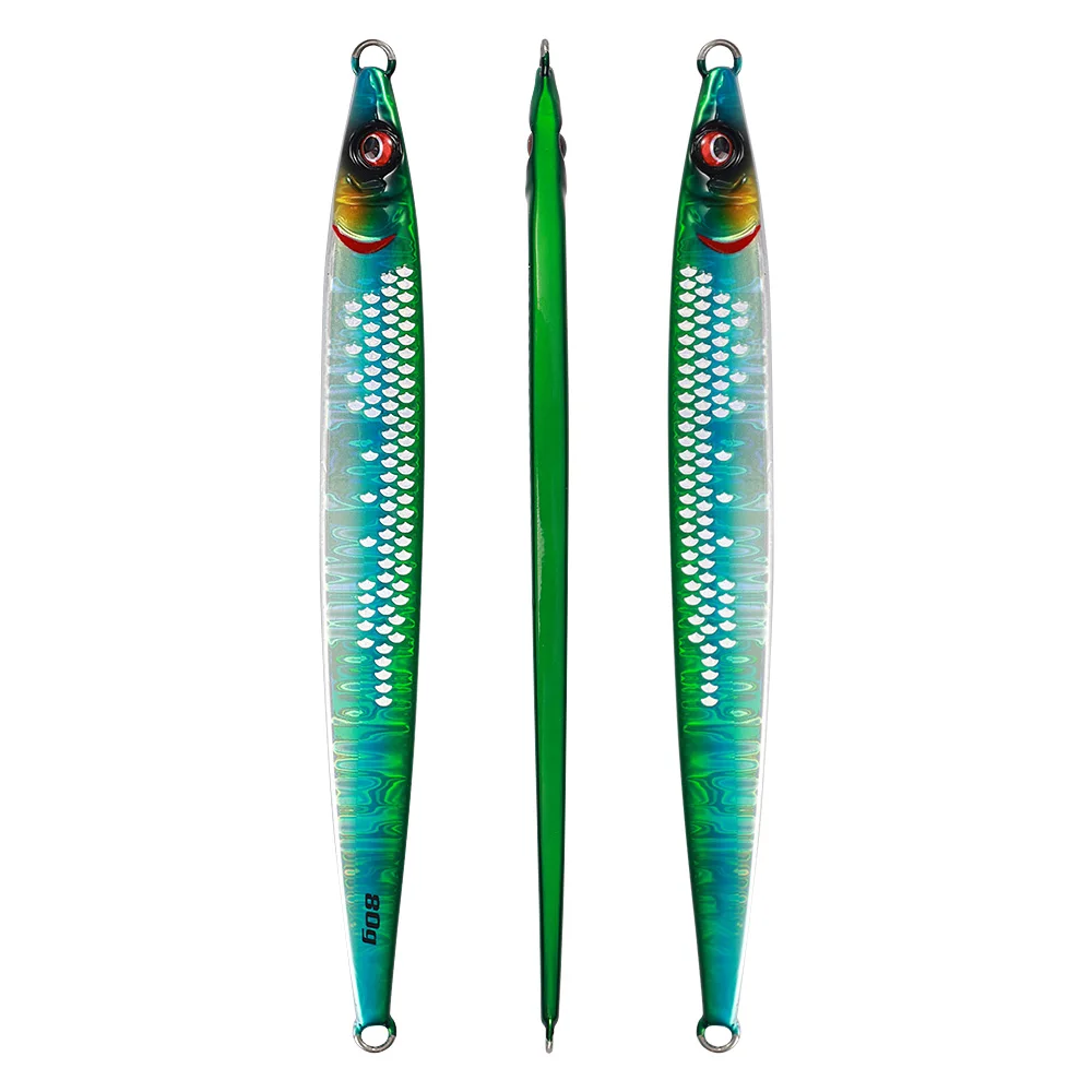 JIGGING PRO JIGGINGPRO 40g 60g 80g 100g Sardinen-Slider Jigging-Köder UV-Beschichtung Weitwurf-Metall-Jig Angelköder Meeresfischerei-Jigs 5