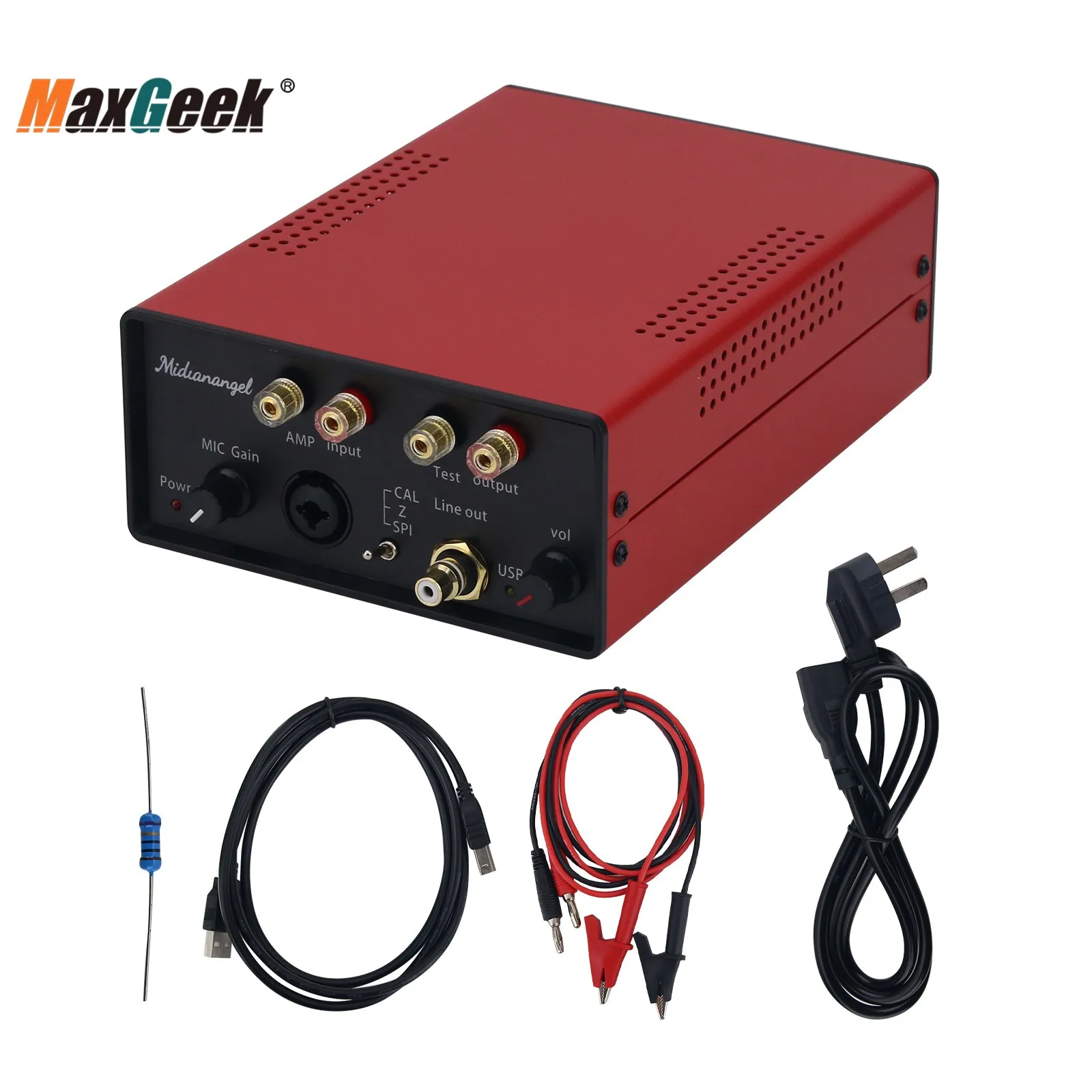 Maxgeek Speaker Amplifier Test System Frequency Response Curve, Impedance, TS Parameters
