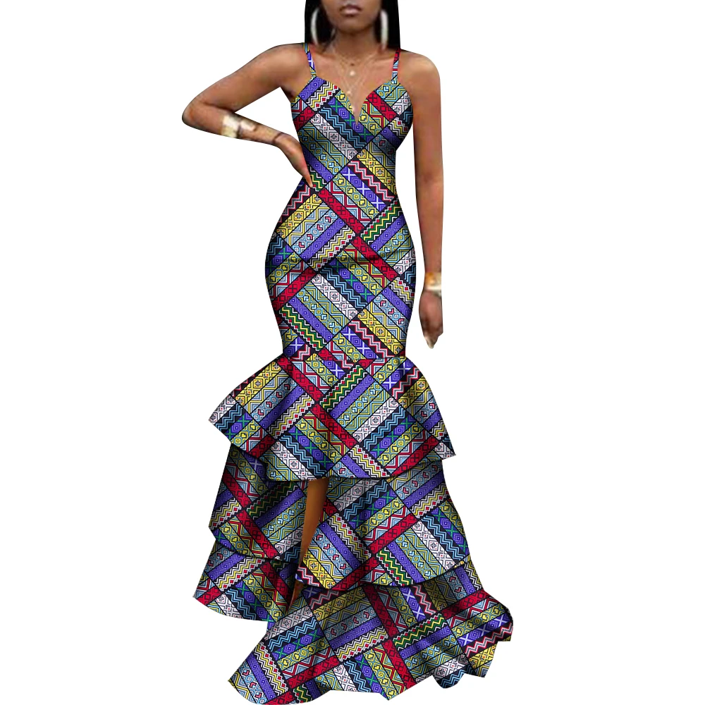 abiti-africani-lady-sexy-party-senza-maniche-slim-hip-pieghettato-abbigliamento-da-sposa-moda-kg913