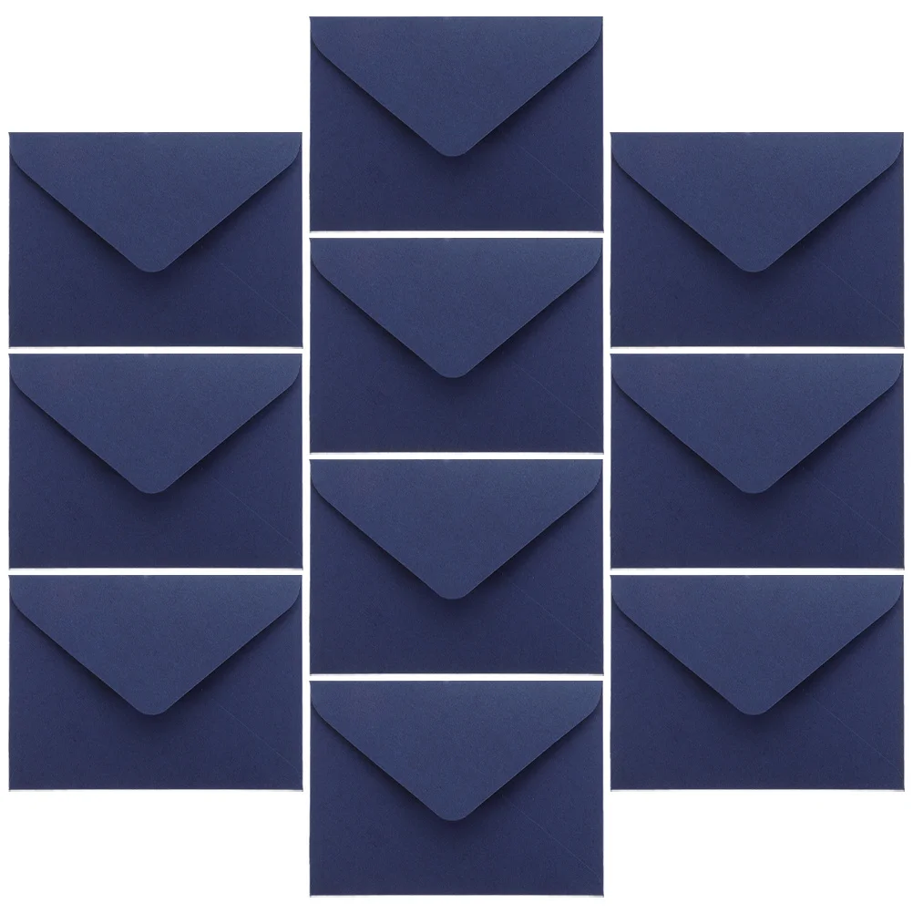 10Pcs Chic Blank Wedding Envelopes Portable Invitation Cards Simple Design Graduation Ceremonies Business Events Decorative