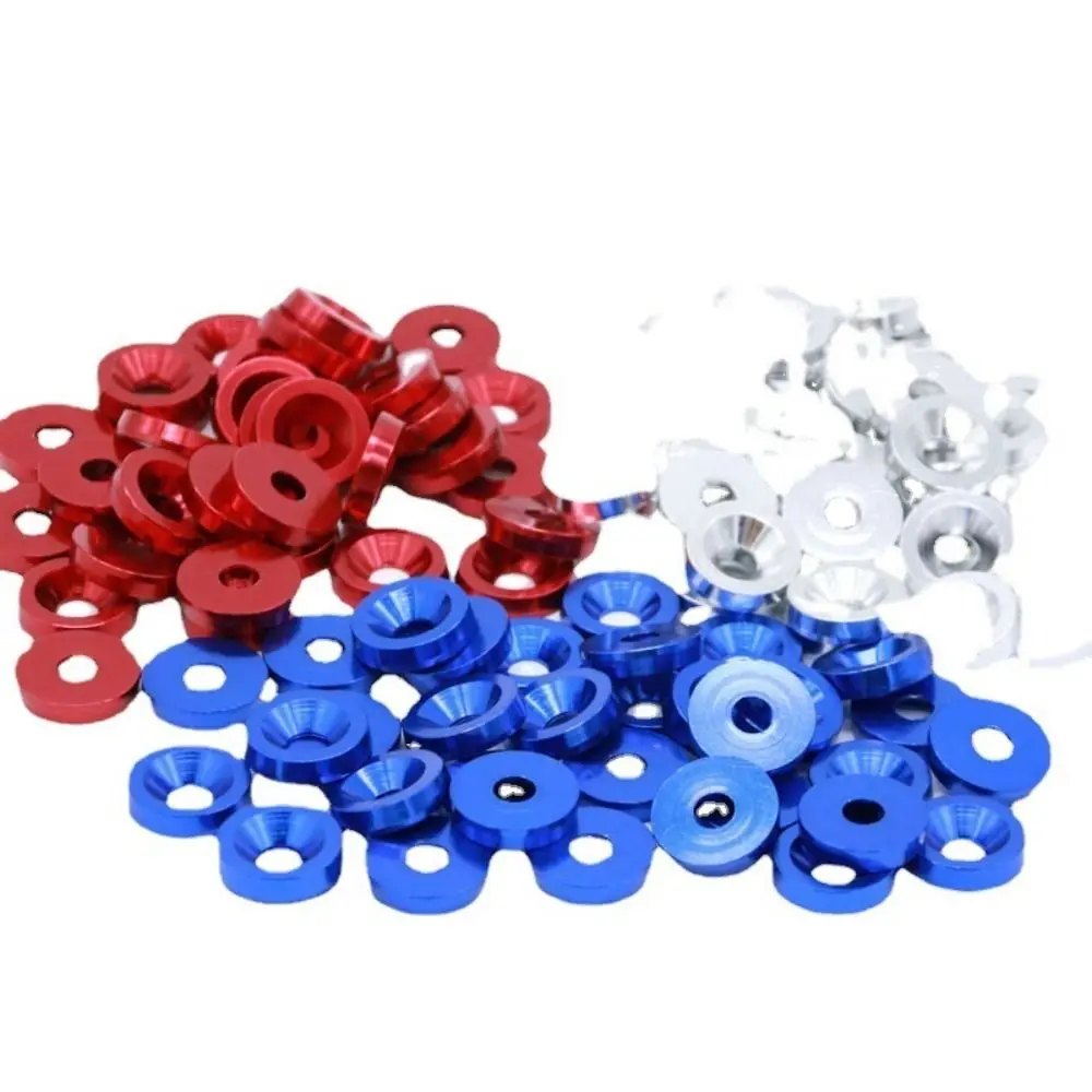 M6 Size Washer Bolts Hexagonal Head Concave Design Mudguard Washers Aluminum Material Aluminum Fasteners
