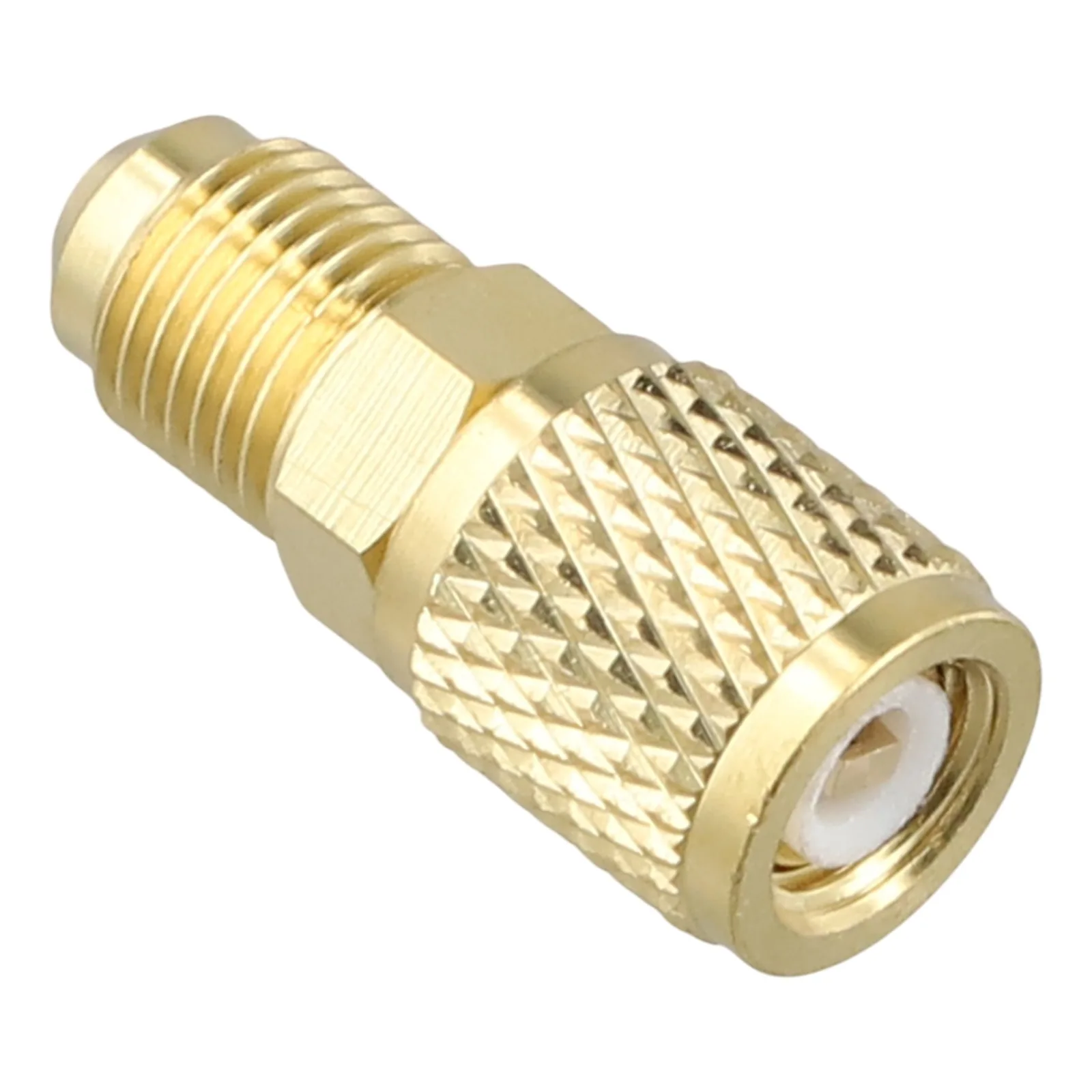 Male Adapter Gold Male 5/16 X F1/4 SAE Brass Ergonomic Construction Features Sturdy Construction For Air Conditioning Systems