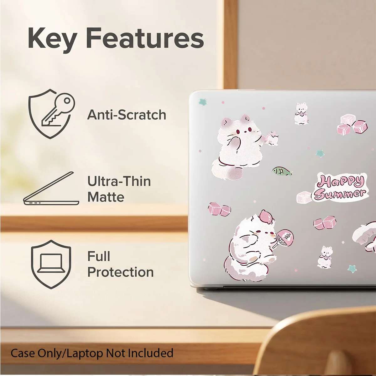 Case for MacBook,compatible with 13 Neo/13.3 Air/13.3 Pro/13.6Air/14.2 Pro/15Air/16.121Pro
