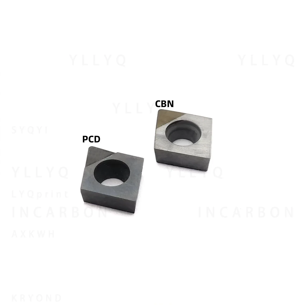PCD CBN CCGW060202 CCGW060204 CCGW060208 Diamond Turning Inserts CNC Lathe Tool For Copper Stainless Steel