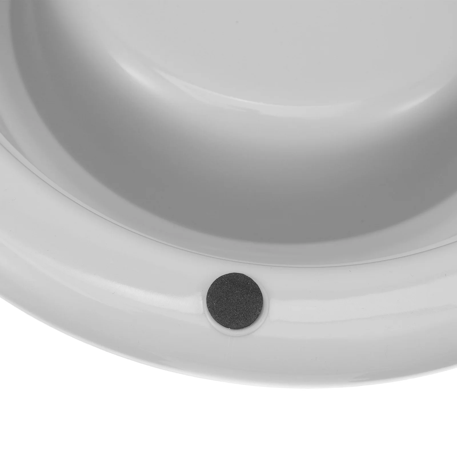 

Dual Pet Feeding Bowl Stainless Steel Non- Dog Food Water Dispenser Smooth Easy Clean Anti-Slip Base Grey