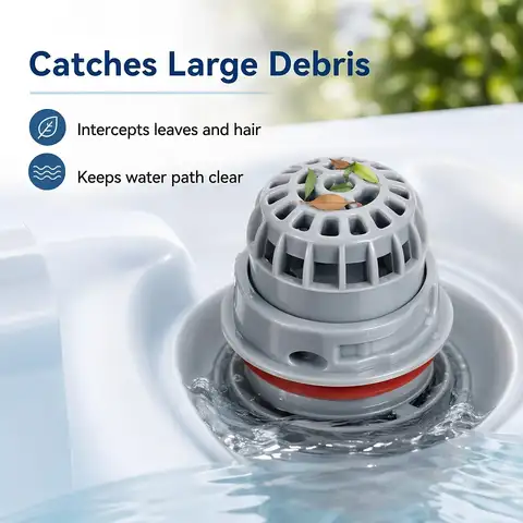 Pool Top Debris Screen Strainer ABS Hot Tub Dispenser Filter Pool Hot Tub Spa Part with Seal Swimming Pool Screen