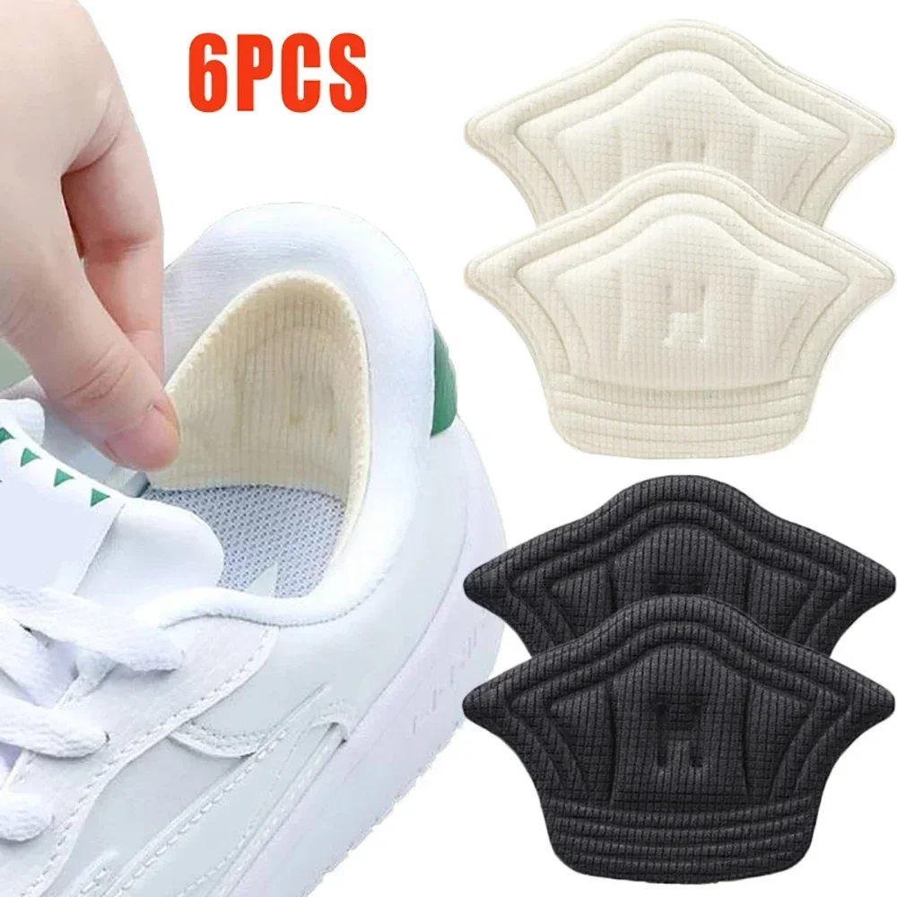 6Pcs Insoles Patch Heel Pads for Sport Shoes Adjustable Size Heel Pad Pain Relief Cushion Insert Insole Heel Protector Stickers