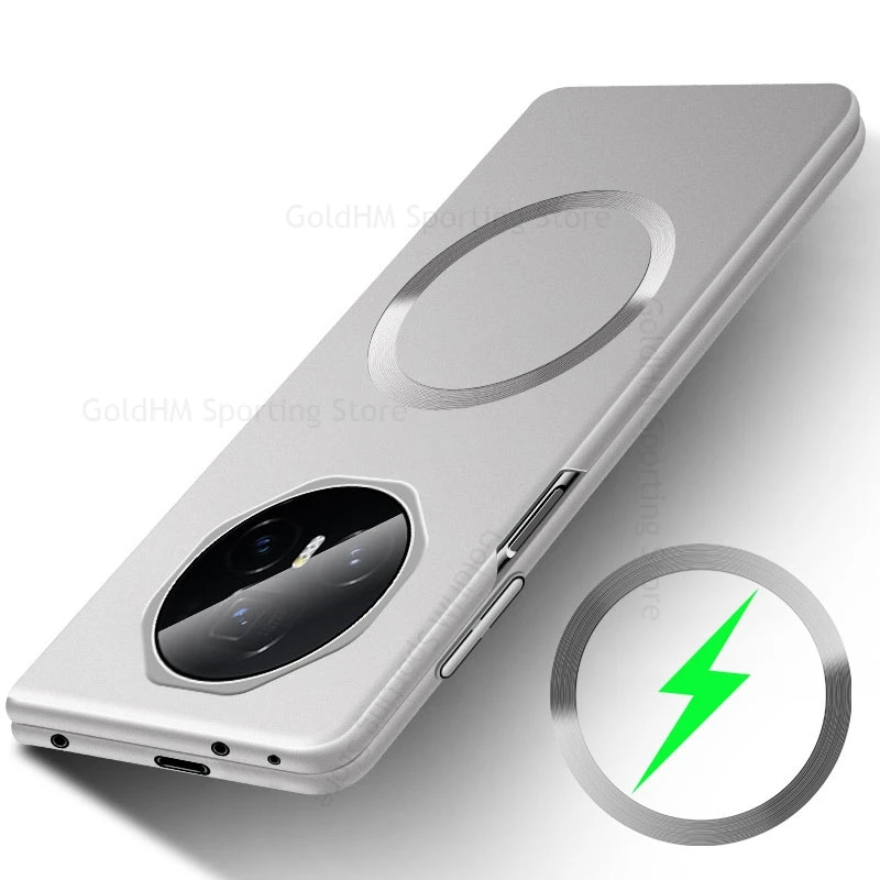 

For Honor Magic Vs3 Vs2 5G Metallic Paint Matte Magnetic Case For Honor Magic V3 V2 Wireless Charger For Magsafe Magsafing Cover