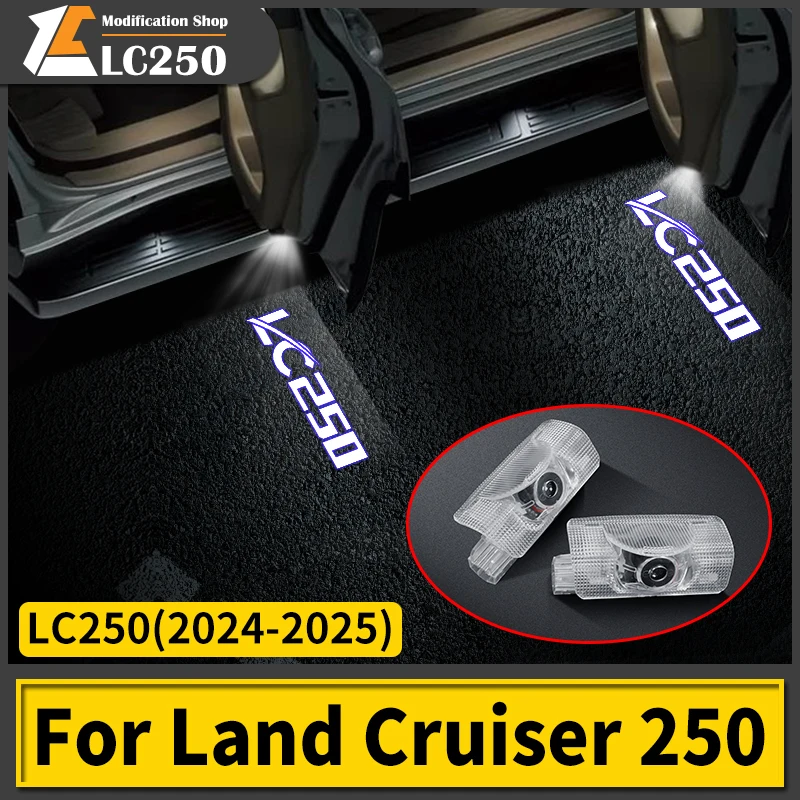 

Для 2024 2025 Toyota Land Cruiser 250 Prado LC250 First Edition 1958 года, дверная лампа приветствия, модификация, аксессуары для обновления интерьера