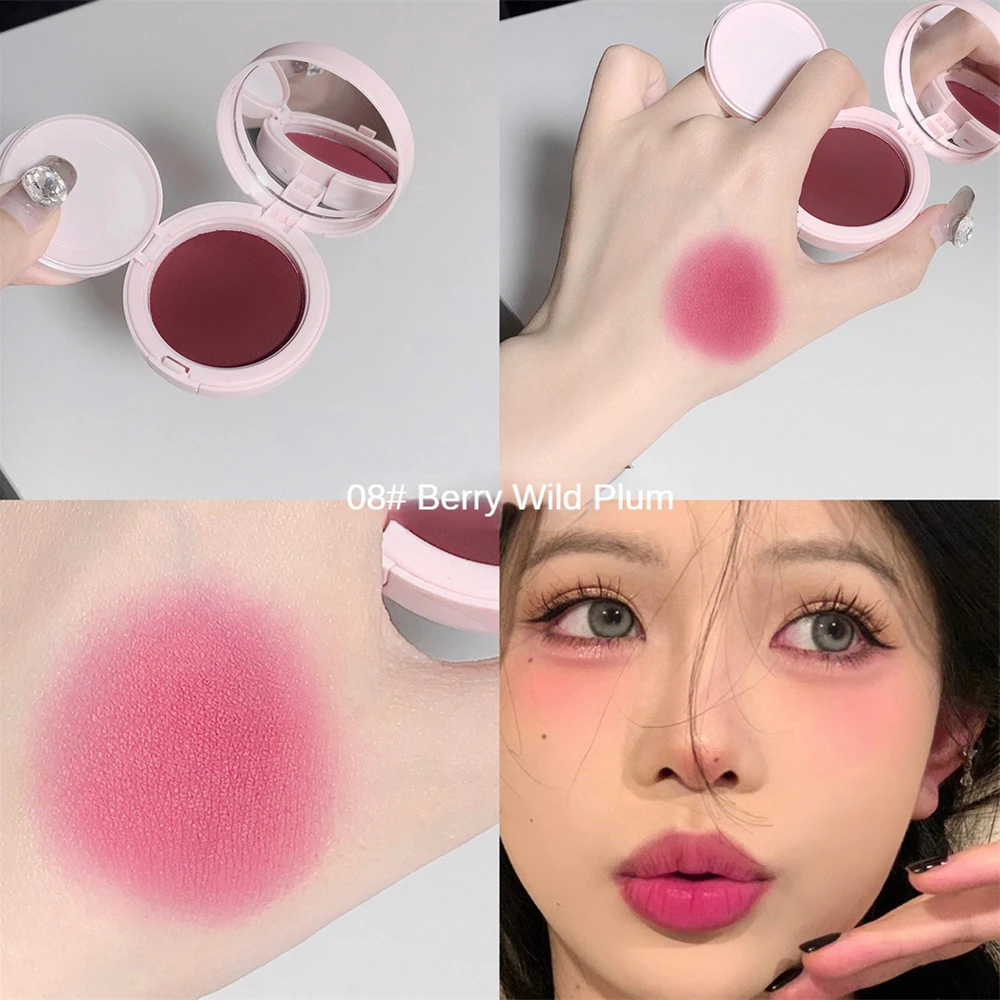 Poduszka powietrzna Blusher brzoskwiniowy truskawkowy rumieniec puree ziemniaczane rozjaśniają cieniowanie matowe Rouge koreańskie dupki kosmetyki do makijażu