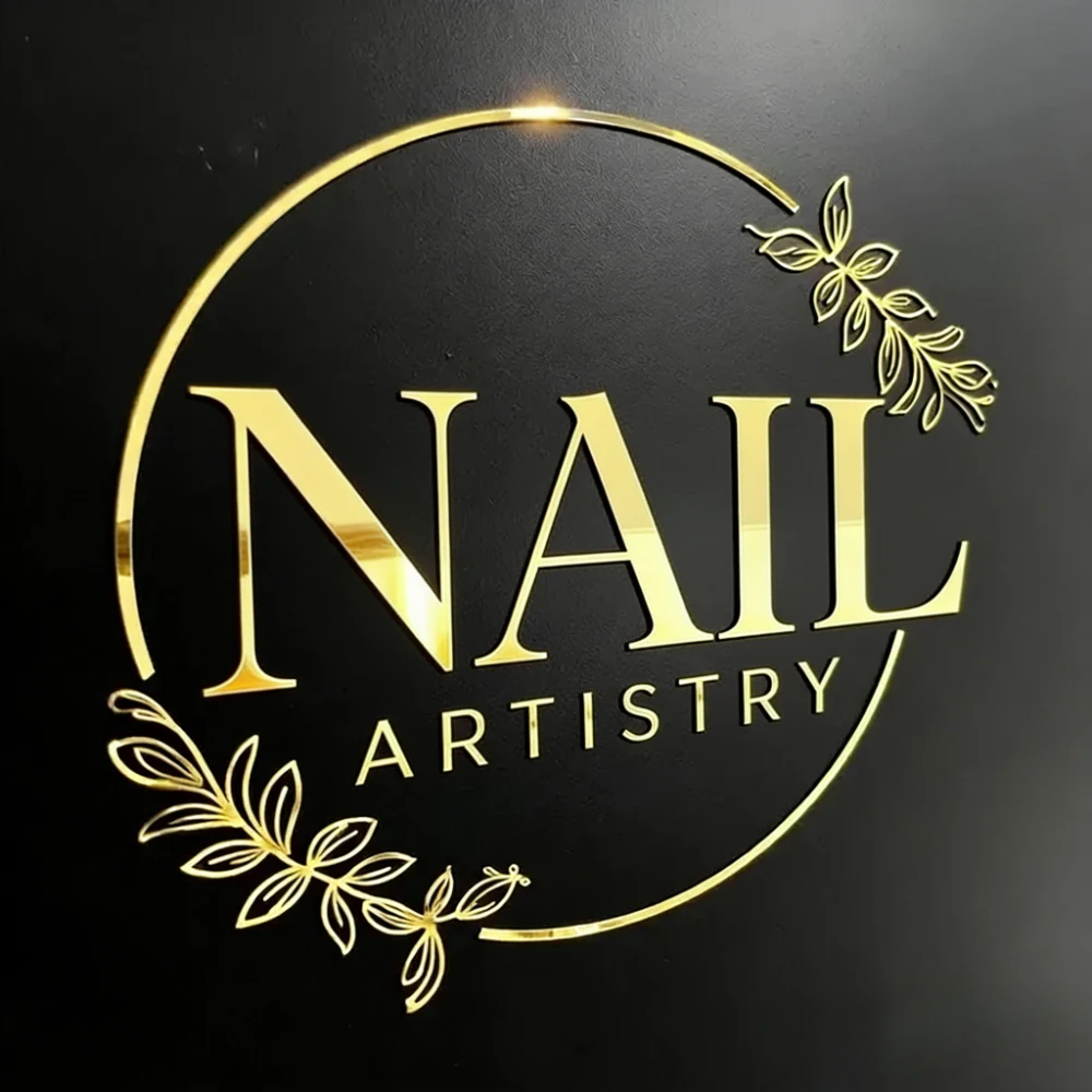 Custom Modern Logo 2D Metal Letters LED Acrylic Signs Wall Mounted Metal Signboard for Home Office Shop Cafe Advertising & Decor