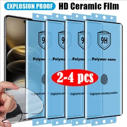 2-4Pcs Explosion-proof Flexible Ceramic Film For Vivo X100 Ultra X90 X80 X70 Pro Plus V30e V29 V27 V40 Lite Screen Protector