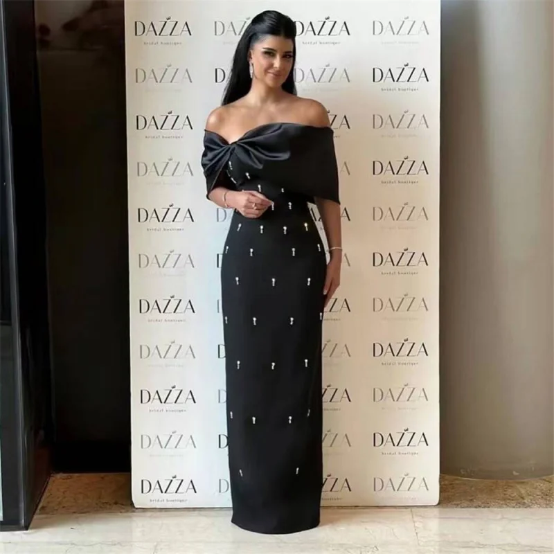 Europese en Amerikaanse high-end elegante sexy off-shoulder socialite feestavondjurk bandagejurk