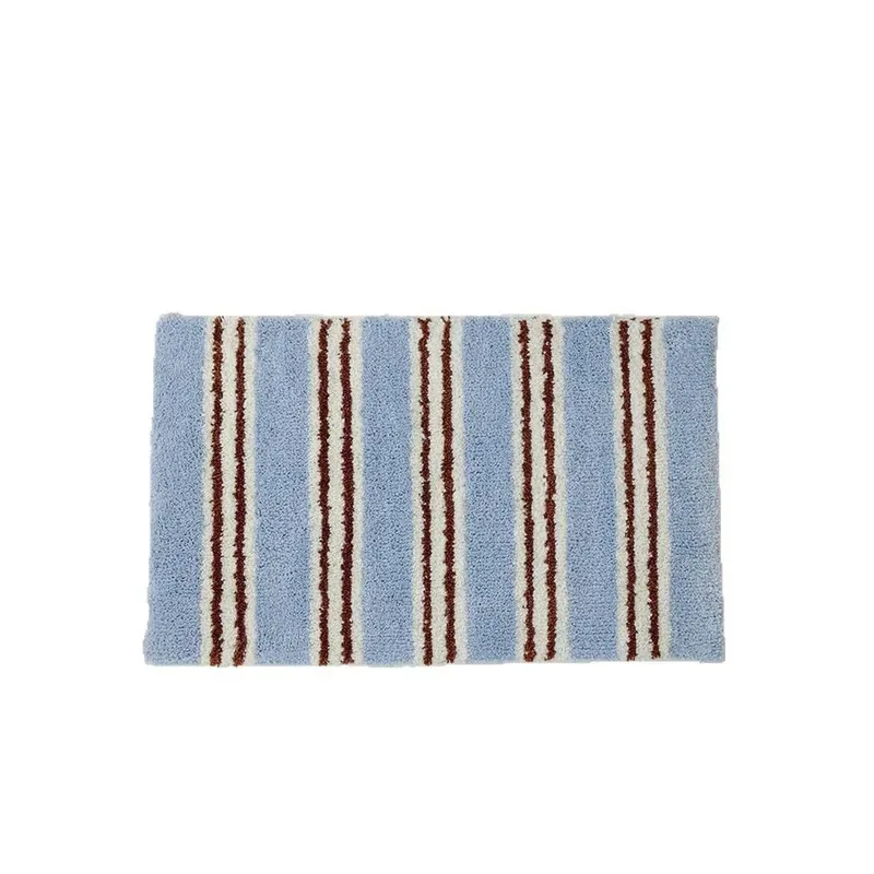 VIKAMA Non Slip Soft Fleece Rug Korean Style Warm Cozy Bedroom Bathroom Entrance Hall Home Decor Carpet Mat
