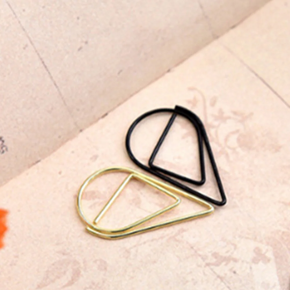 

100Pcs Paper Clips Funny Shaped Steel Small Decorative Clips for Office School Document Fixing Scrapbook Metal Paper Clip