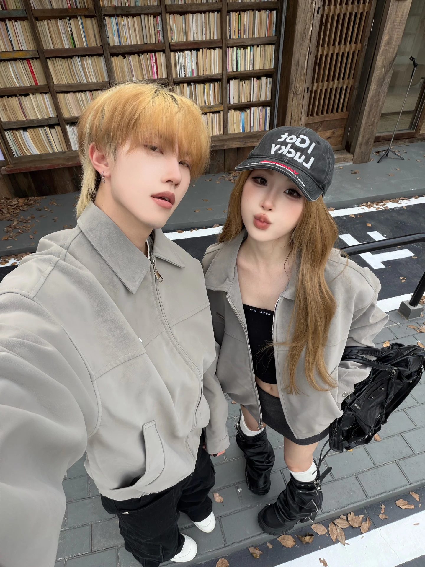 Retro American PU Leather Jacket Men's Loose Fit Motorcycle Coat Trendy Brand Fall Collection Couple's Outfit Classic Style