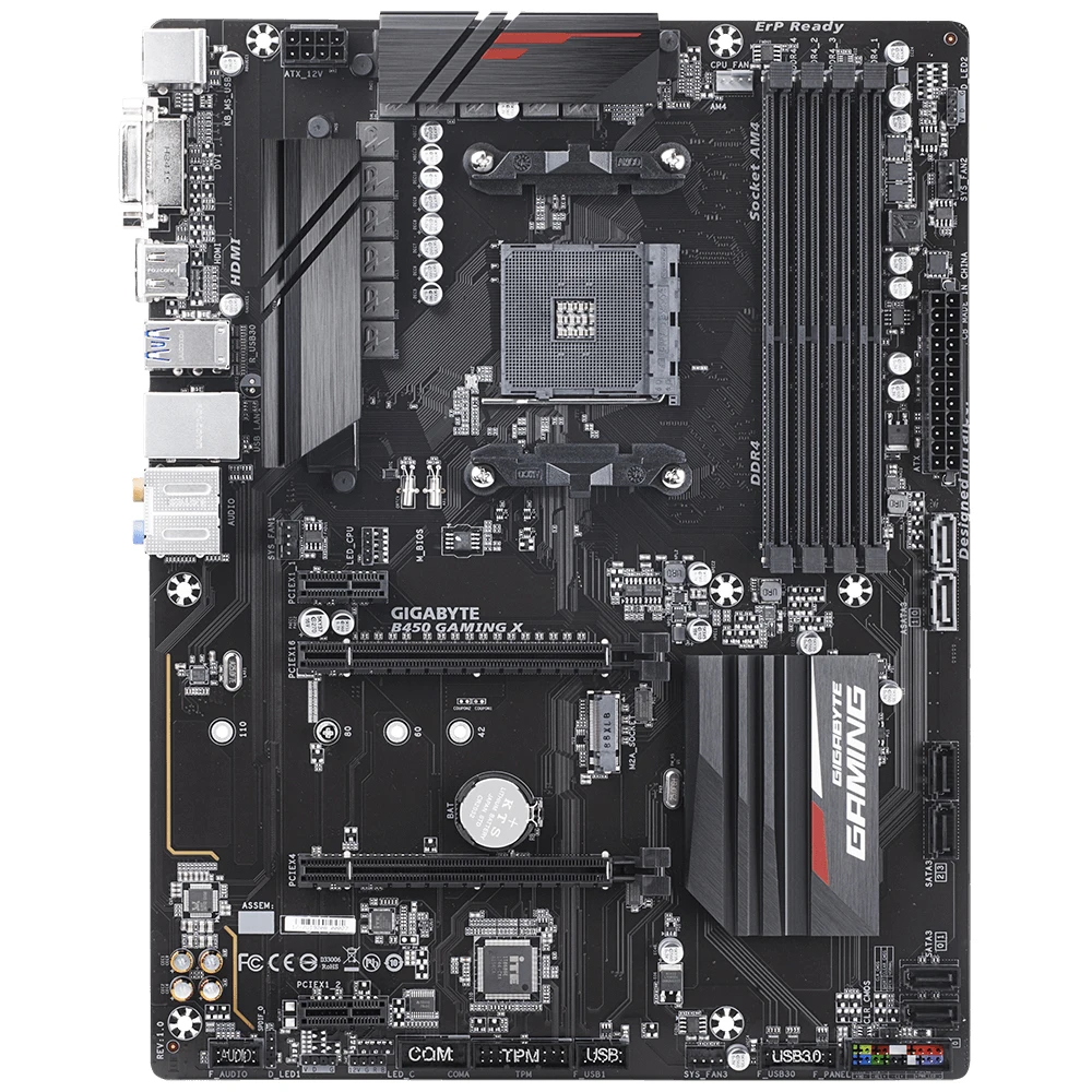 Gigabyte B450 GAMING X Motherboard 5900X 5800X3D 5700X 5600X 3600X CPU 64GB DVI HDMI AM4 DDR4 ATX B450 Motherboard