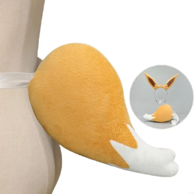 2025 Nieuwe Easy Wear Eevee -kostuumoutfit met één voor anime fans Festivals Eievui Cosplay Foto Props Accessoires voor