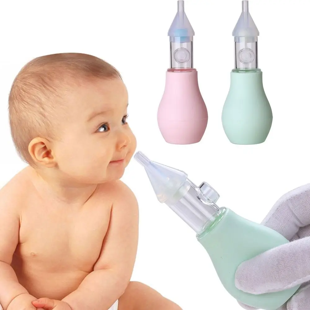 

Easy-Squeezy Baby Nose Cleaner BPA Free Cleanable Baby Booger Sucker Reusable Effective Suction Silicone Nasal Irrigator Newborn