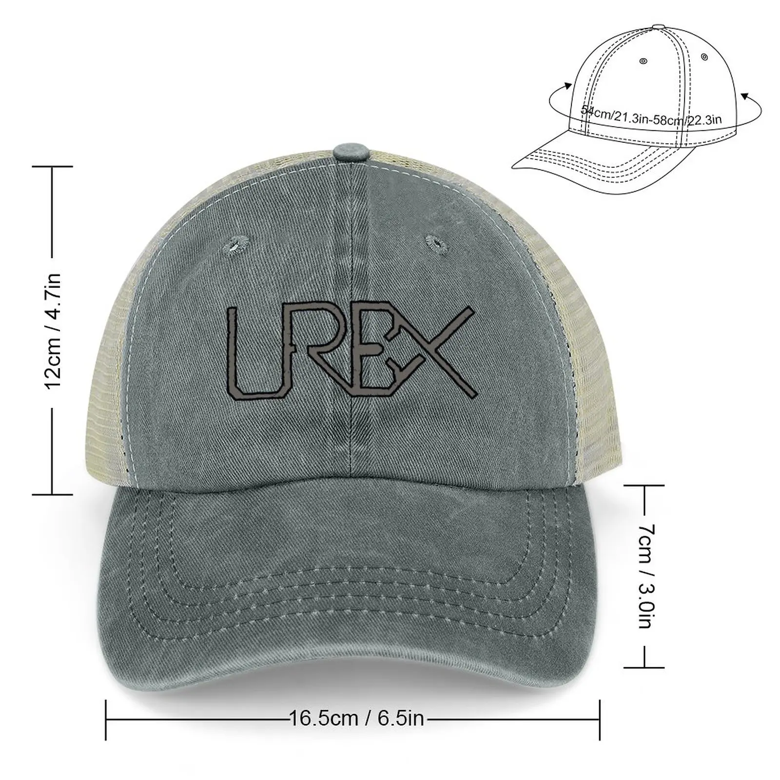 URBEX - Urban Exploration - Dark Grey Logo Cowboy Hat Icon New In The Hat Hats For Men Women'S