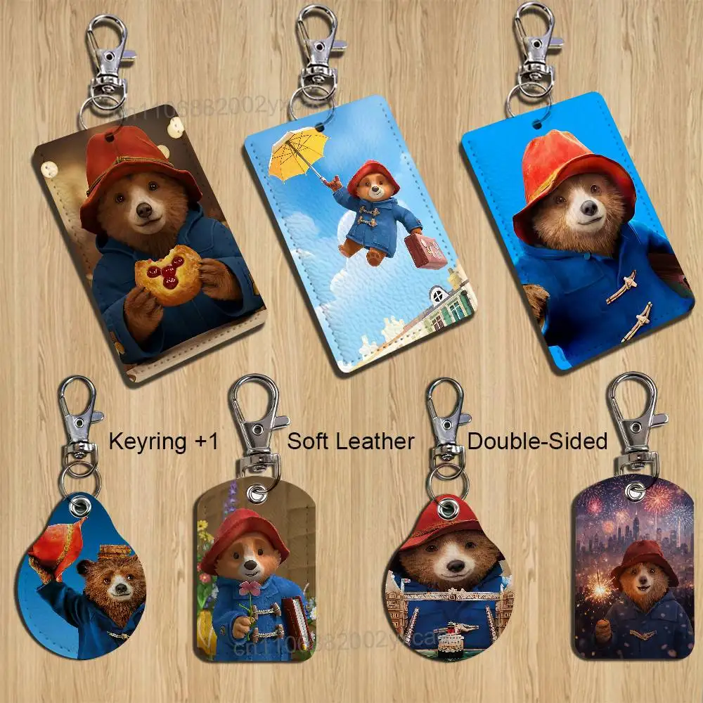 

blue Peru movie Paddington Holder For Bank Business Work Card Holder Student Card Case Bus Card Keychain