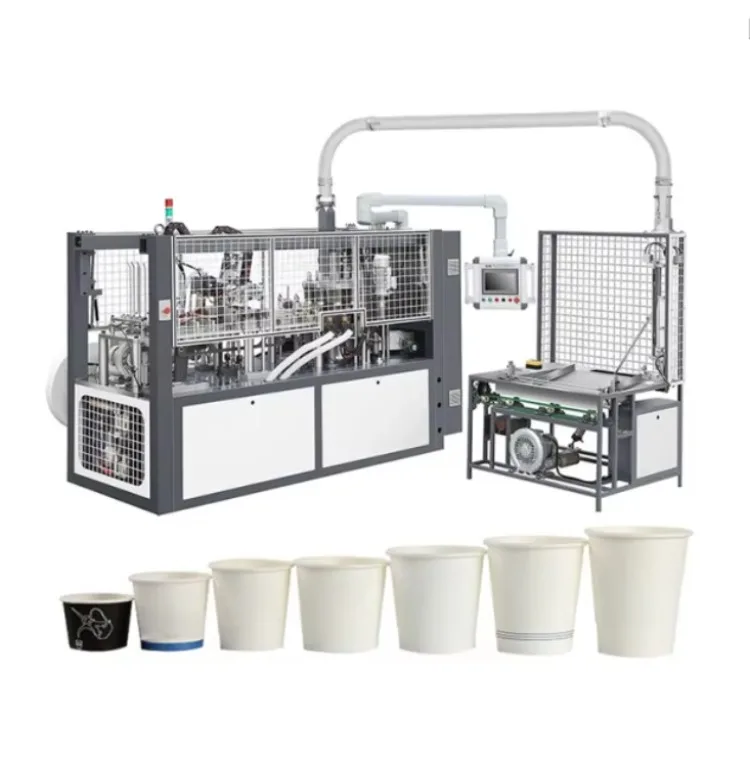 Fully Automatic Paper Cup Lid with Handle Paper Cup Making Machine Disposable Tea Juice Coffee Paper Cups Machine