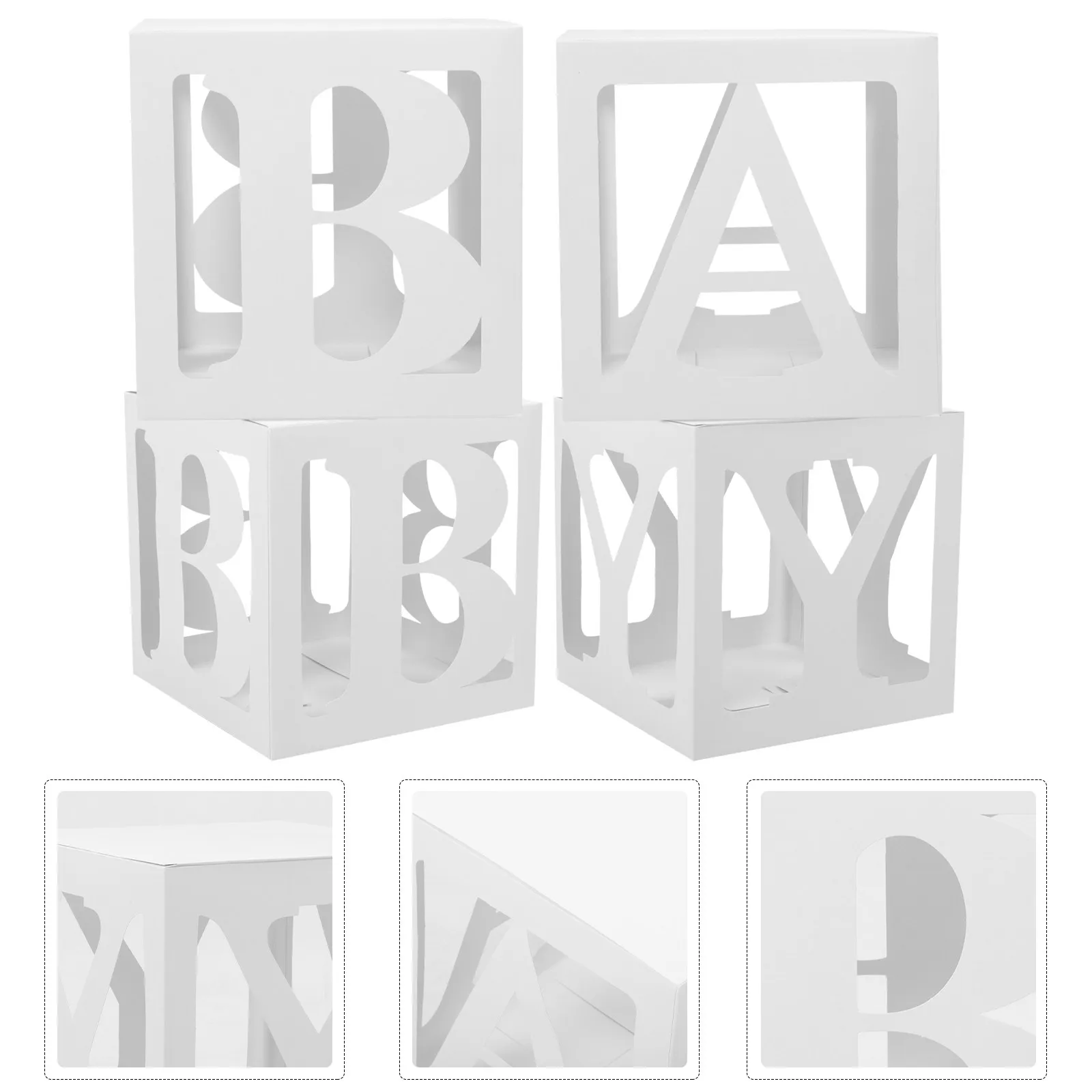 

Набор из 4 коробок для воздушных шаров, 30 см, для дня рождения, детского праздника, свадьбы, органайзер-держатель для шаров, декоративный реквизит