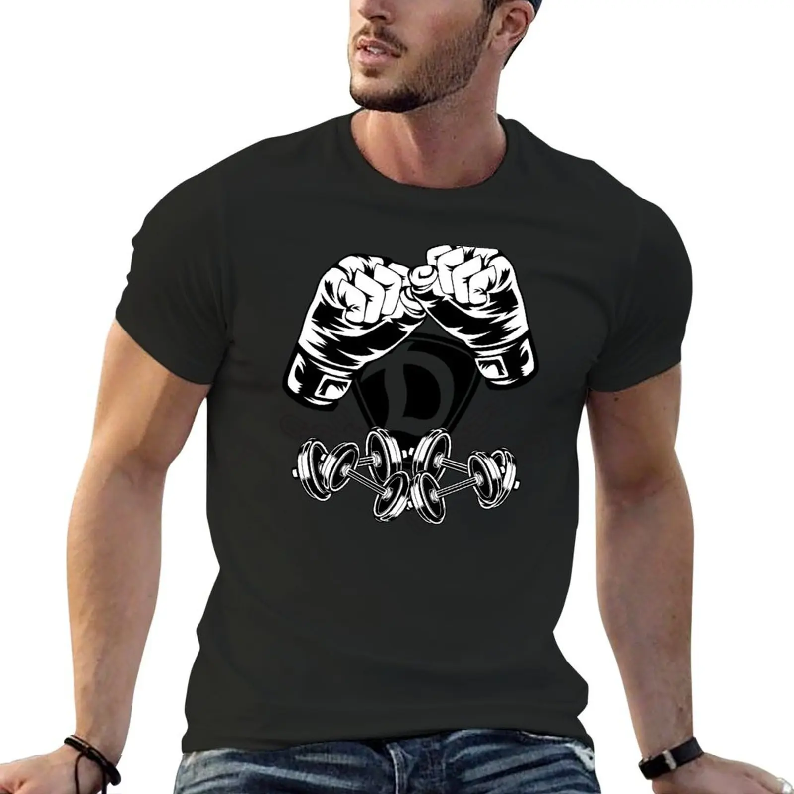 

Dynamo dumbbell T-Shirt heavyweights customizeds mens clothes