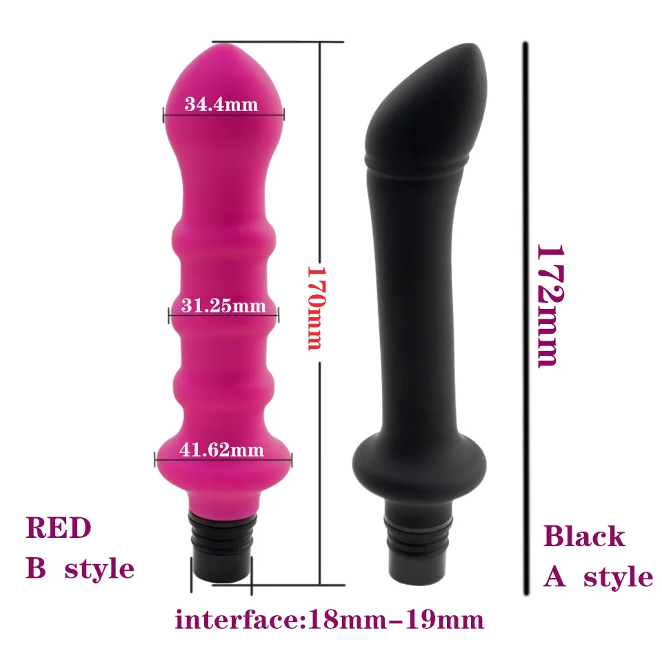 Sex Machine Accessories DTSUDU Fascia Gun Massage Head Silicone Dildo Sex Toys Men, Female Vibrators, Penis Masturbation