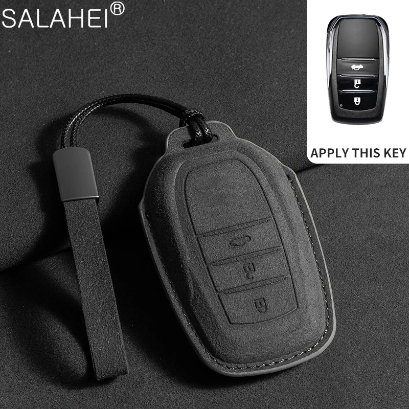

Car Key Case Cover Shell Fob For Toyota CHR Hilux Fortuner Land Cruiser 200 Camry Corolla Crown RAV4 Highland Auto Accessories