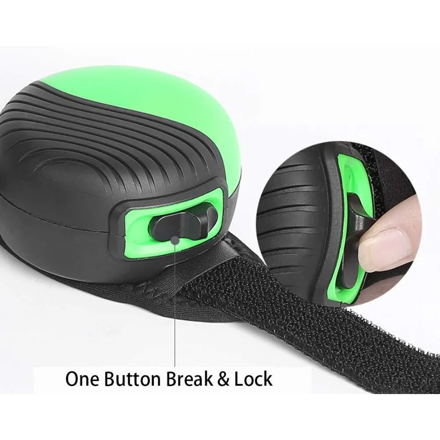 مقود كلب حر اليدين قابل للسحب 360 درجة °   مقود مشي للكلاب عالي التحمل من TangleFree مع سلك قوي بطول 8.2 قدم ومنيلو عاكس