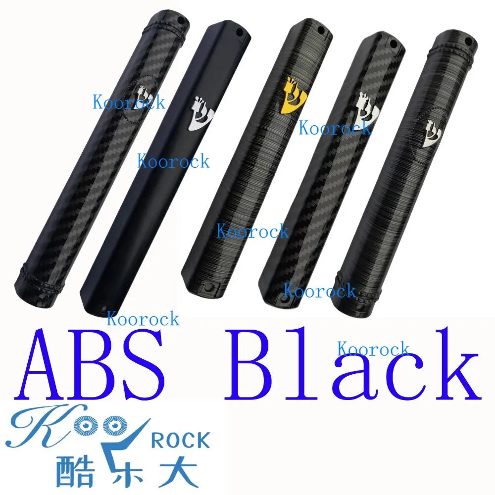 1pc Black series Durable ABS Plastic Mezuzah for Door & Car, Carbon texture Silk strip texture Dull black Mezuzot