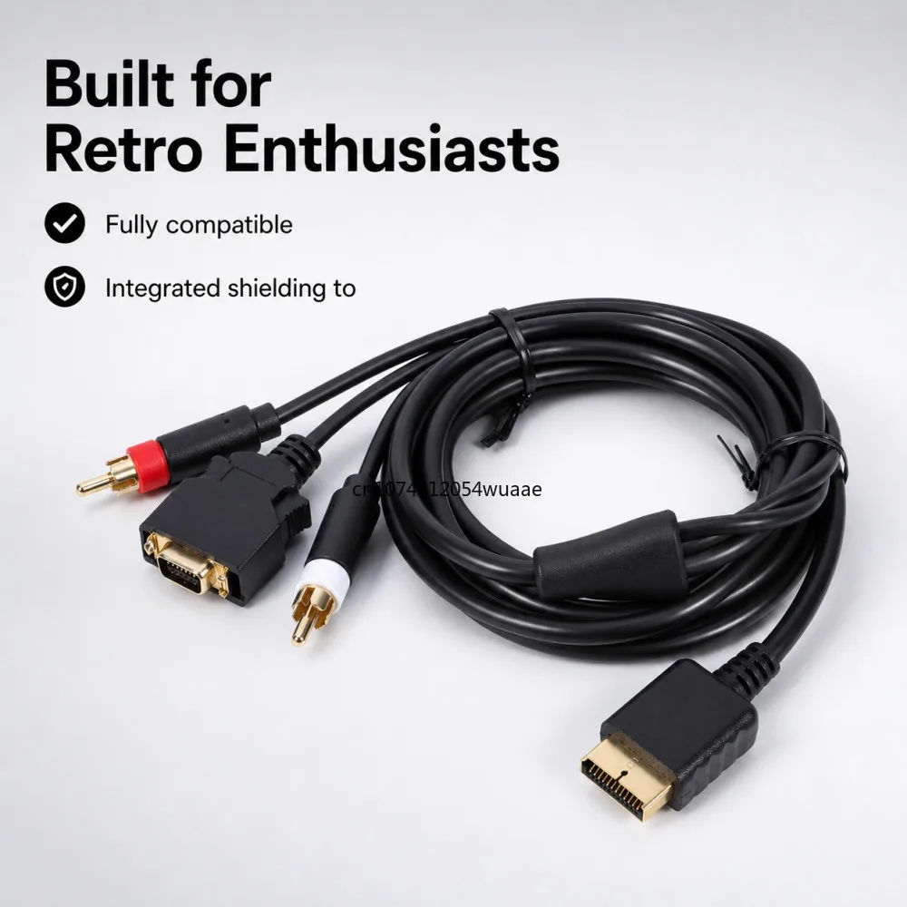 High Quality Cable for SEGA Dreamcast DC Definition Audio Video Cord RCA Sound Adapter HD PAL NTSC VGA Box Cable 1Pcs view 6