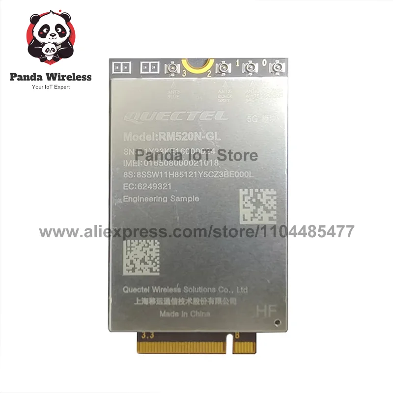 Quectel RM520N-GL 5G M.2 WWAN Card Module for ThinkPad X1 Carbon 12th/13th Gen T14 P14s Gen5 Gen6 - No USB Support