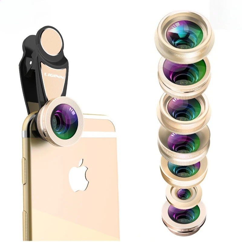 2025 الخريف الشتاء جديد عدسة الهاتف المحمول 7 في 1 مجموعة 0.36x واسعة الزاوية عين السمكة ماكرو المسافة زيادة CPL عدسة خارجية عالمية