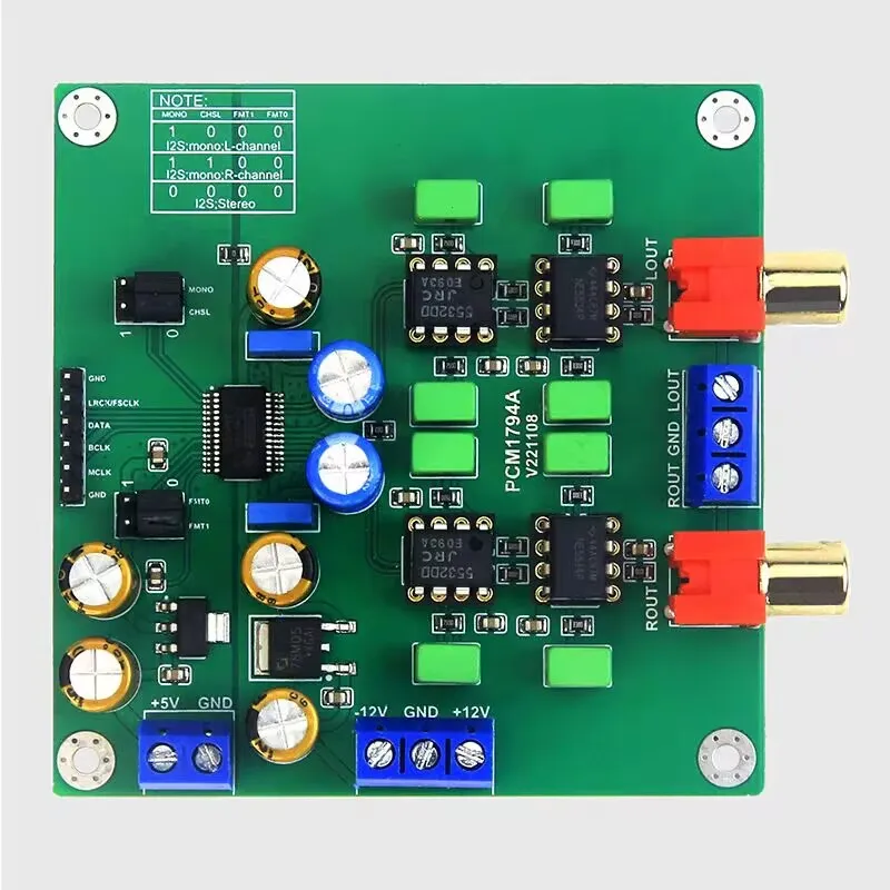 Y2 PCM1794A Decoding Board DAC Module HiFi Fever Decoder Kit 24bit 192k