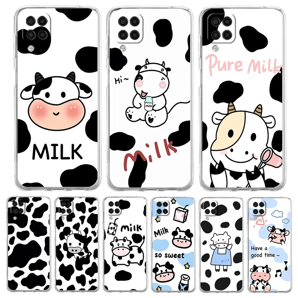 Dairy Cattle Cow Speckle Phone Case For Samsung A13 A23 A33 A53 A73 Galaxy A01 A03s A11 A21s A31 A41 A51 A52 A71 M22 M31 Cover