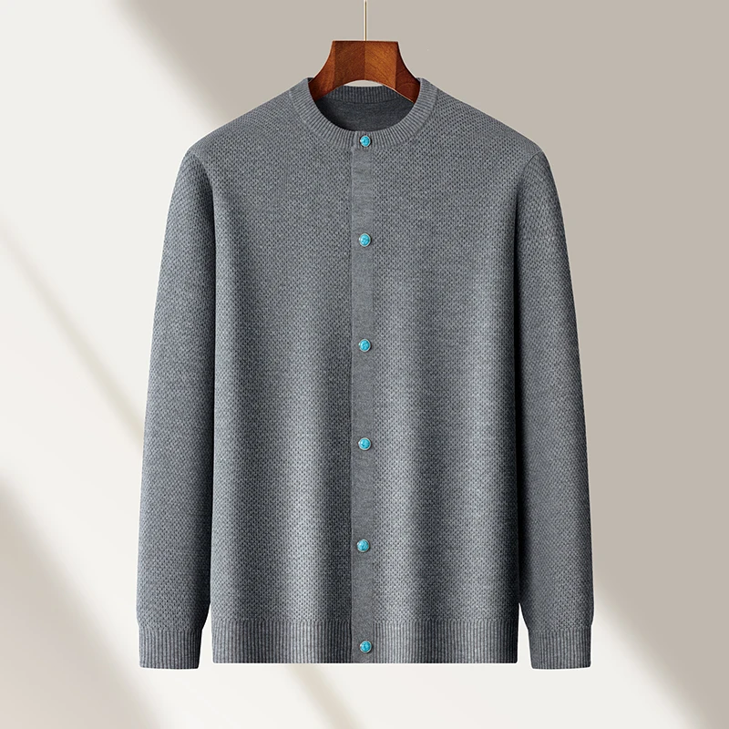 

Свитер в корейском и японском стиле, пальто хорошего качества, модный кардиган для молодых людей, однобортный трикотаж, свитера с длинными рукавами