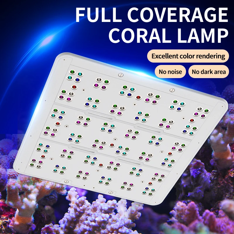 T90 90w Aluminum Body Ultra Slim Light Creek Full Spectrum 60-90 cm Marine Coral Reef Fish Tank
