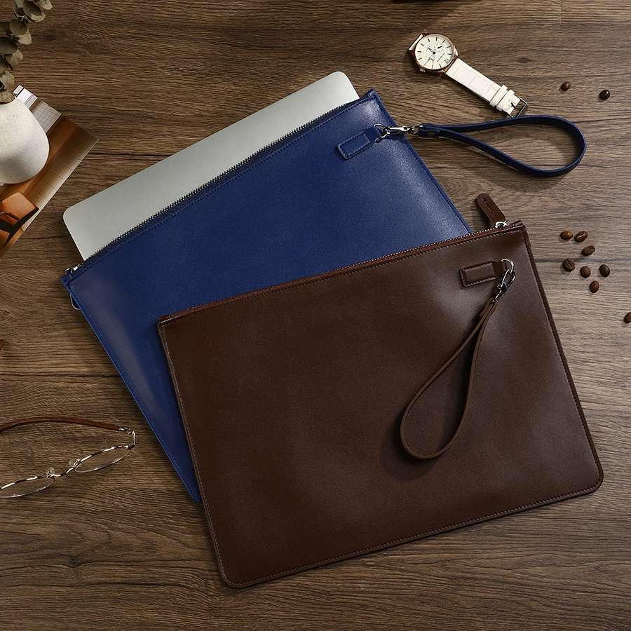 Microfiber Leather Business Fi - đánh giá và giá Leather Work Laptop Bag