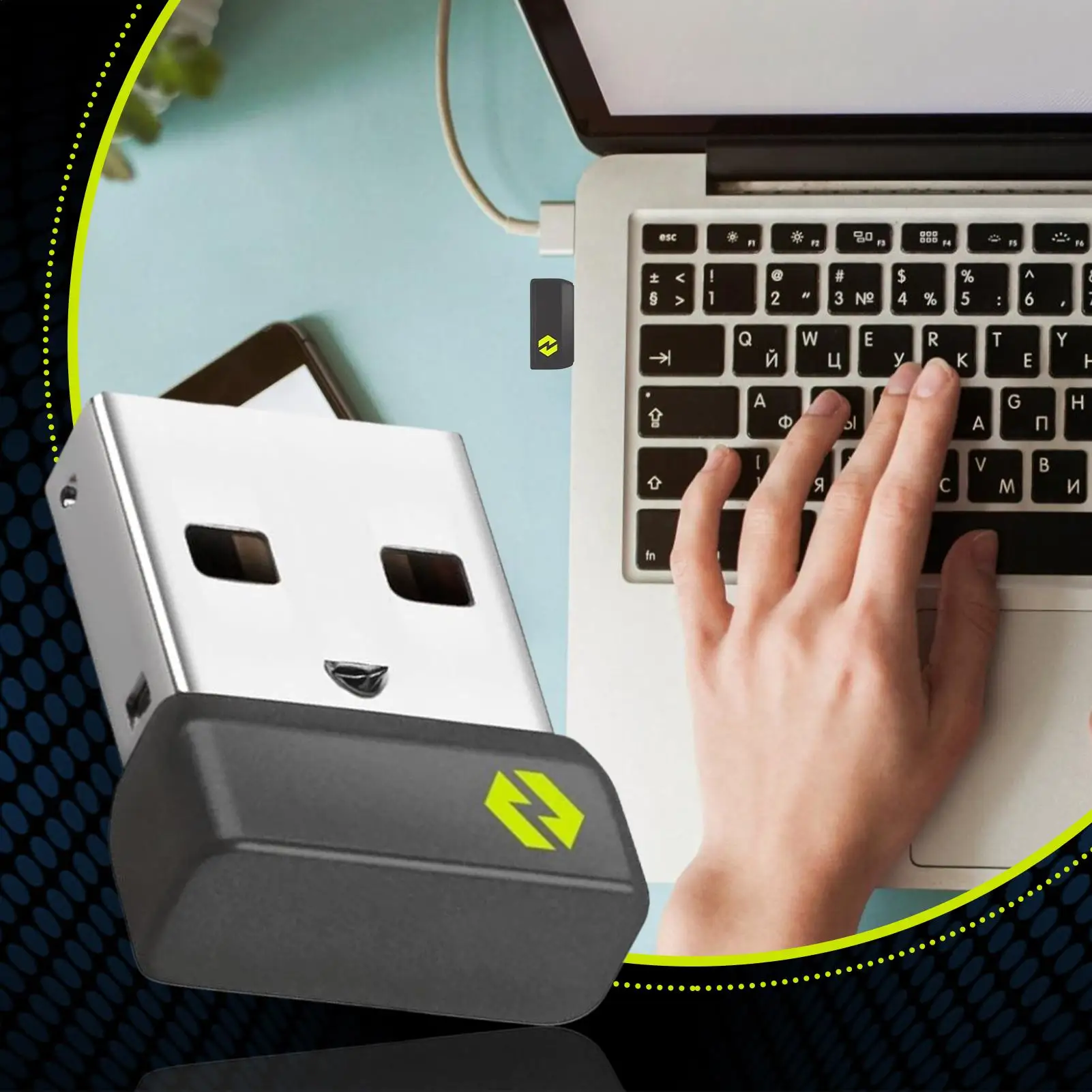 USB 수신기 키보드 데스크탑 동글 수신기 컴퓨터 프린터 컨트롤러 용 무선 USB 플러그 앤 플레이 동글 어댑터