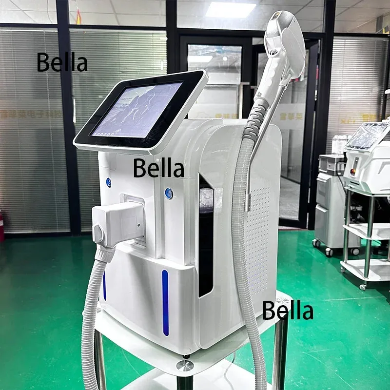 2025 أحدث جهاز ليزر ديود 755 808 1064 نانومتر متعدد الأطوال الموجية لإزالة شعر الوجه والجسم مع رأس تبريد آلة إزالة الشعر بالليزر بدون ألم #4