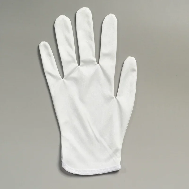 10 pares de guantes de tela ultrafinos sin polvo, resistentes al sudor y a las huellas dactilares